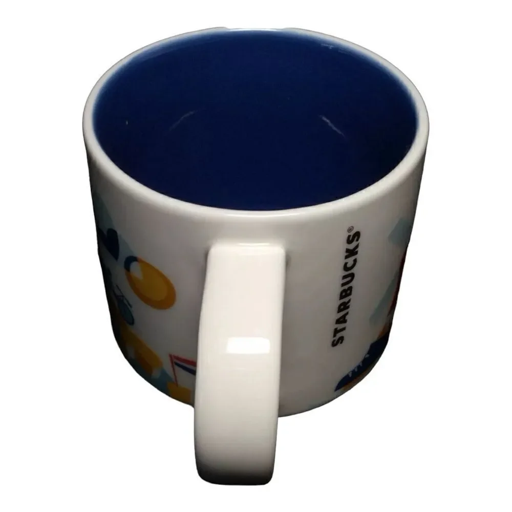 Starbucks Netherlands YAH Mug Windmill Bicycle Canal Coffee Cup You Are Here New
